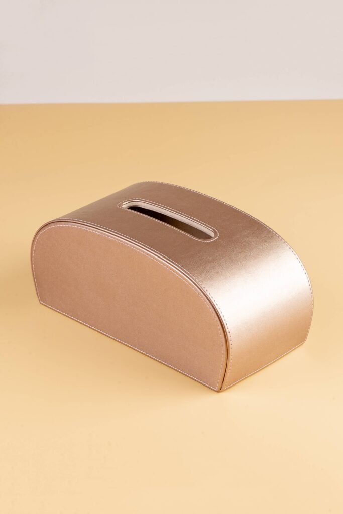 Leah - Custom Tissue Boxes with leather made by manufacturer