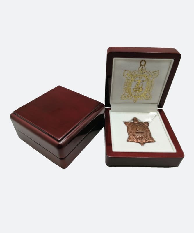 Piccolo Amulets - Custom red amulet packaging with velvet by manufacturer